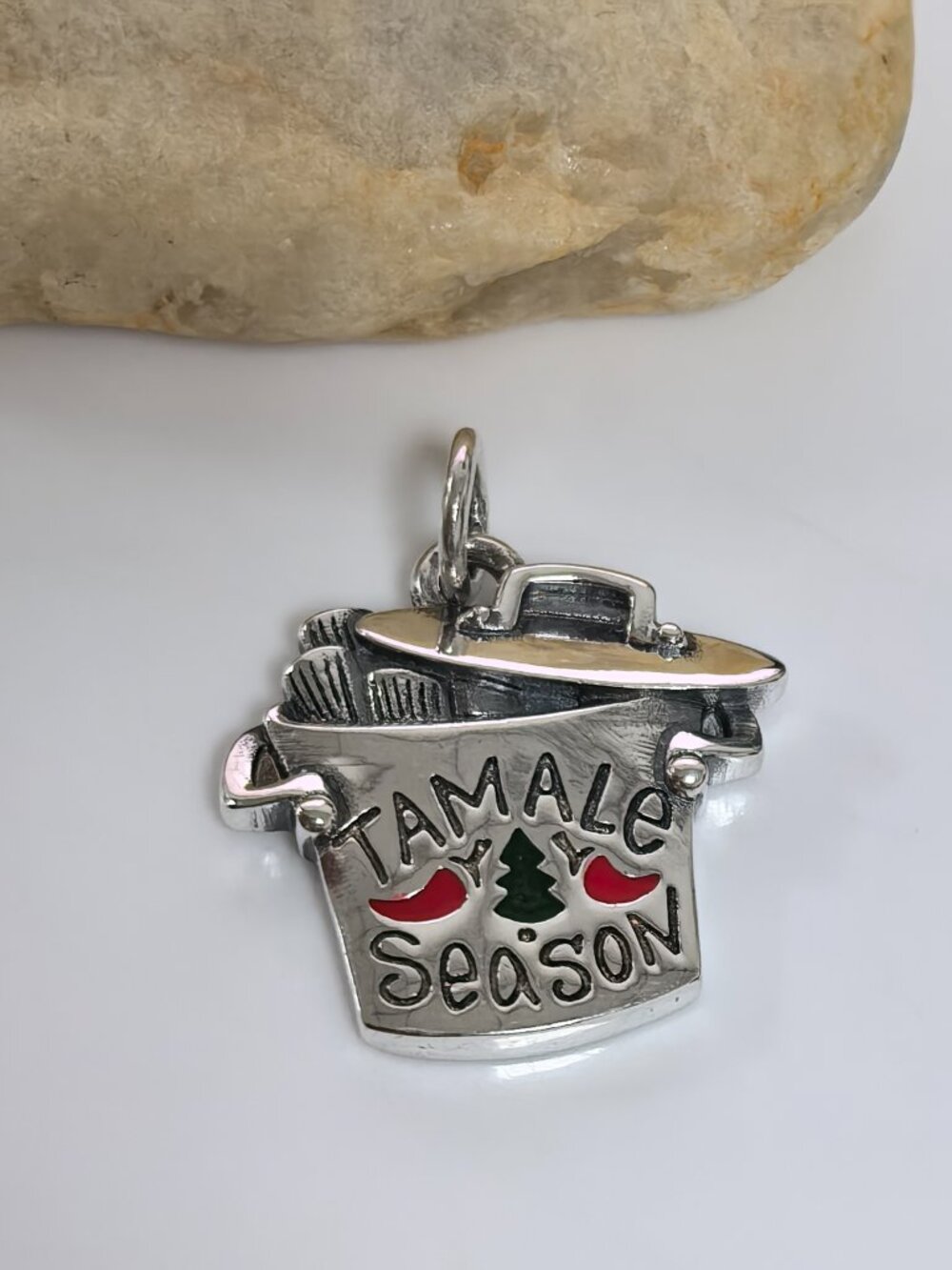 James Avery Enamel Tamale Season Charm, S925 Silver Jewelry (Women's)
